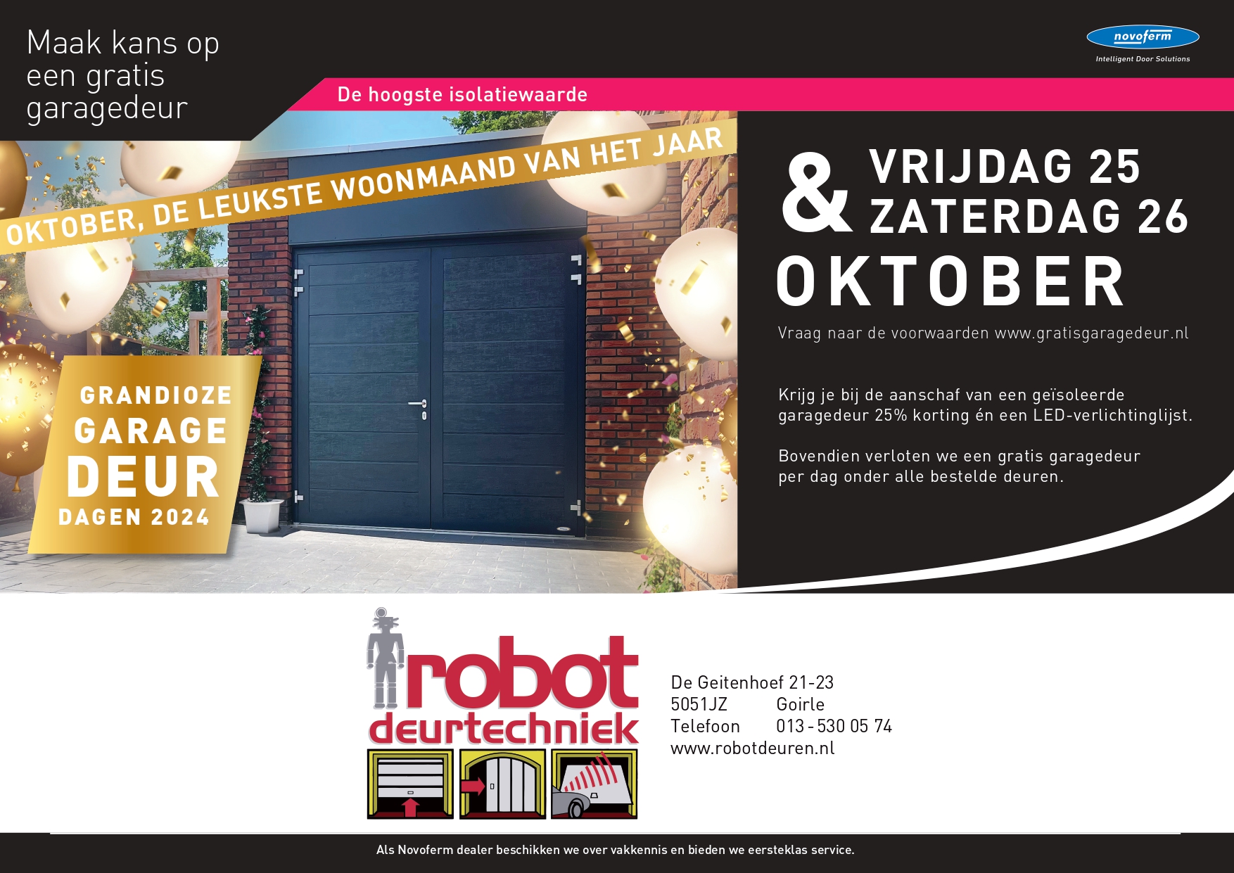 actie 25 en 26 oktober 2024